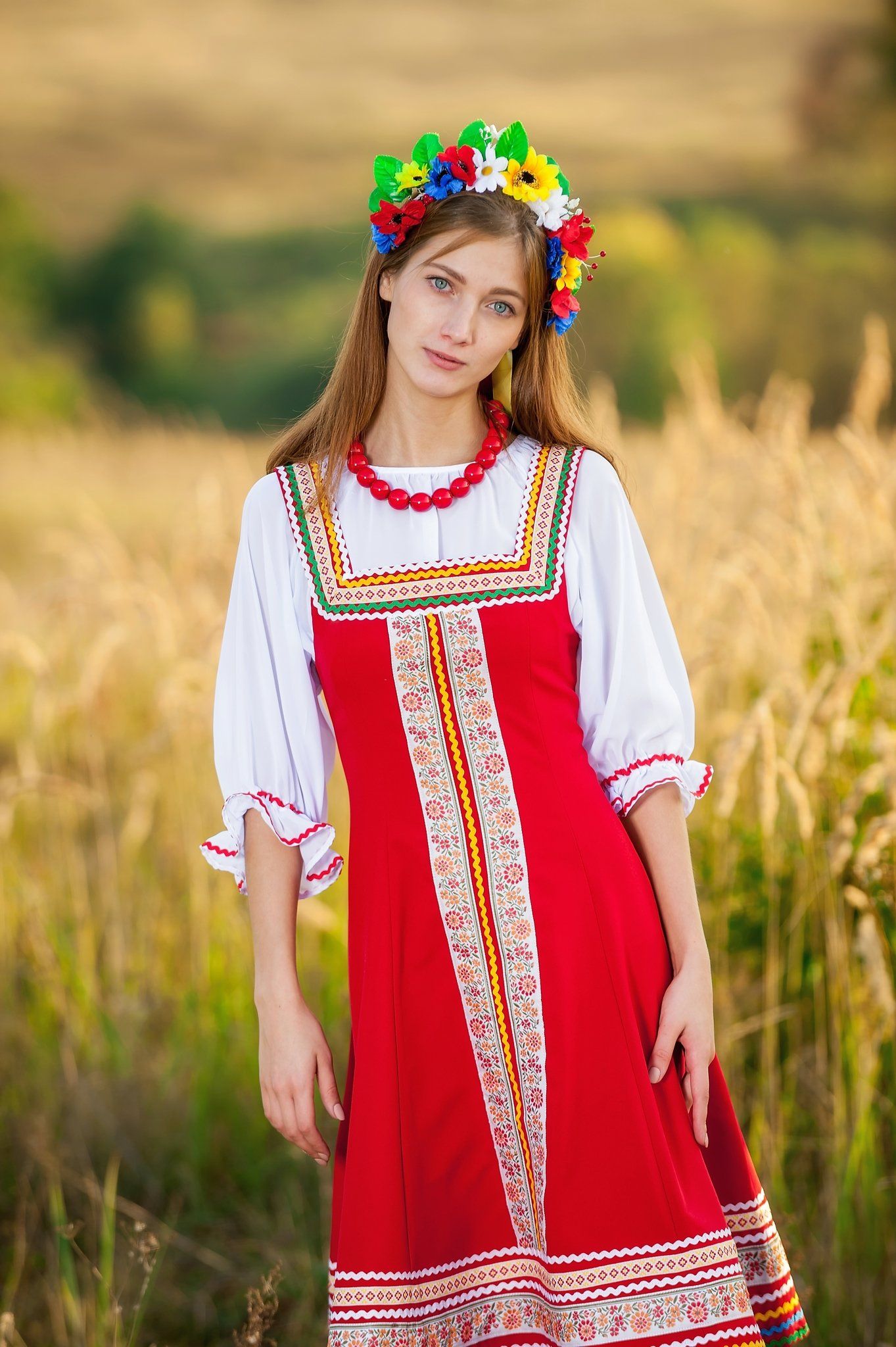 Women in Slavic costumes in Guiyang