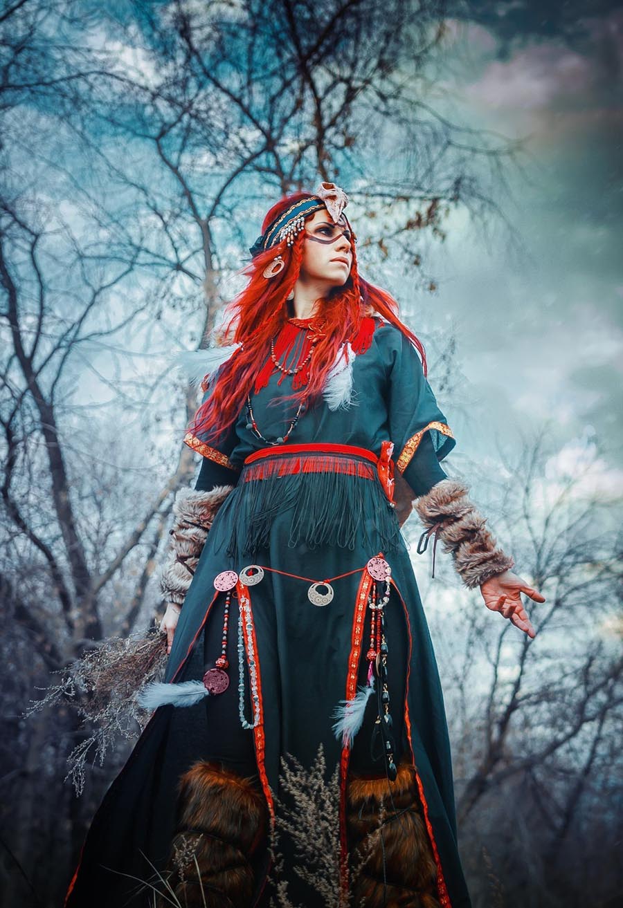 Girls in Slavic costumes underwear in Guiyang