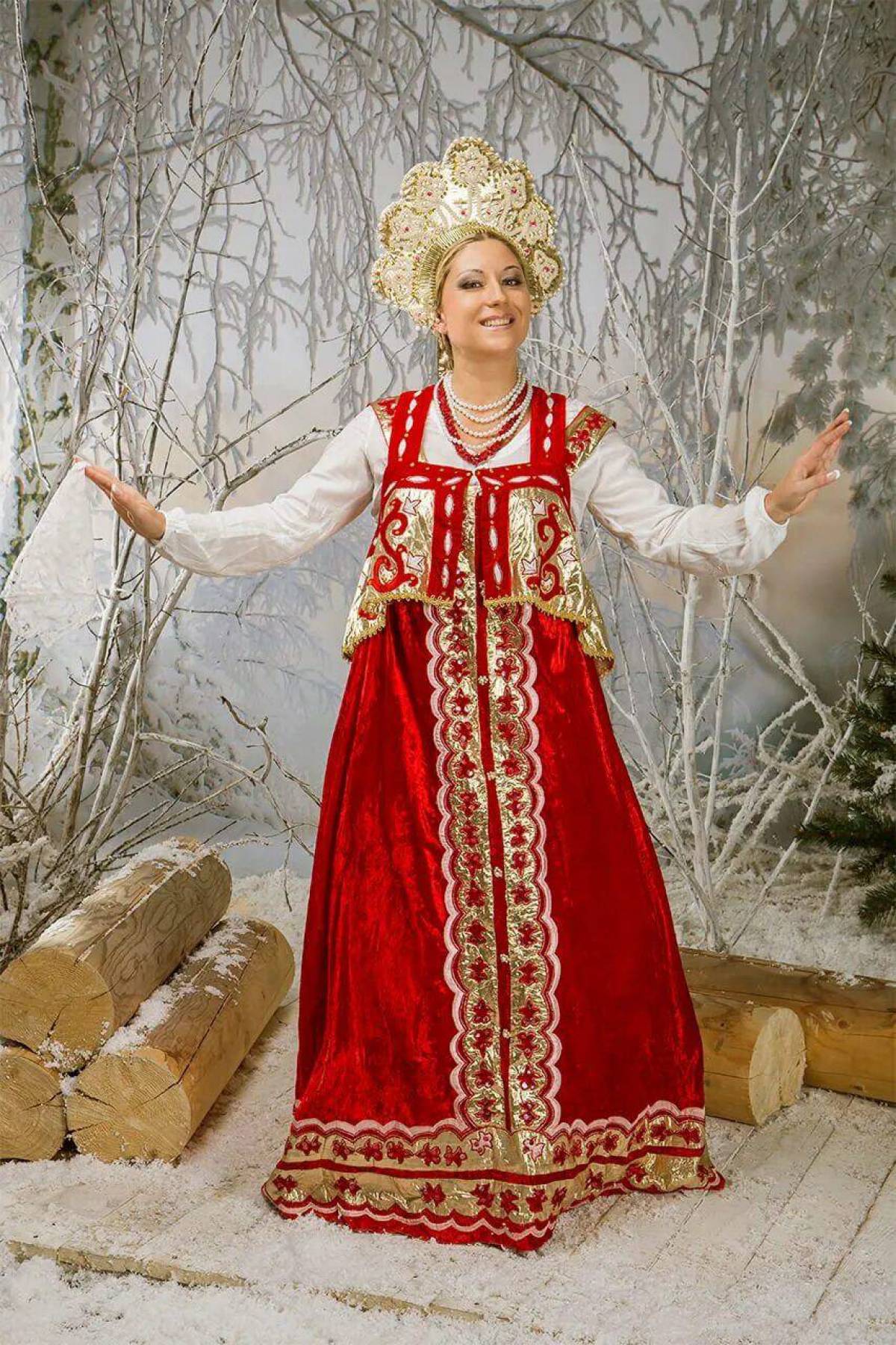 Girls in Slavic costumes in Guiyang