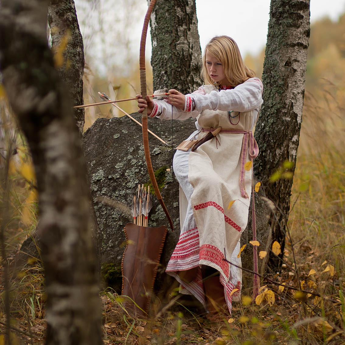Sexy photo Girls in Slavic costumes in Guiyang